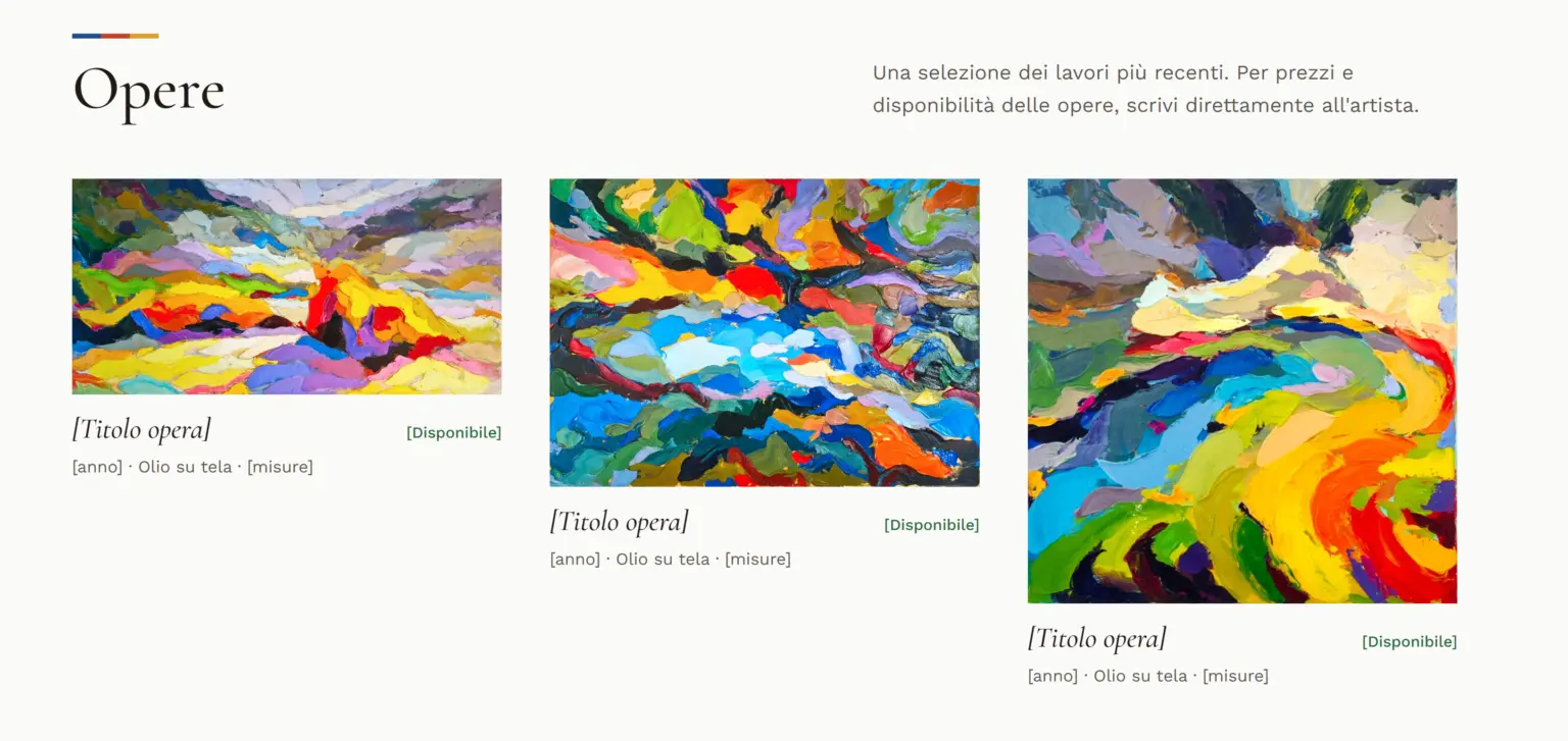 Sito di Ciro D'Alessio: galleria delle opere