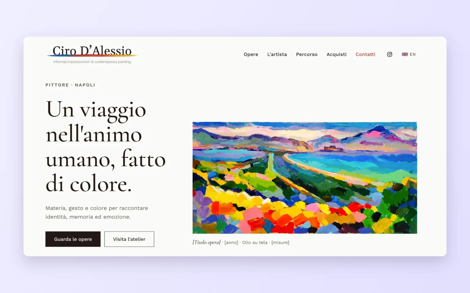 Homepage del sito cirodalessio.it